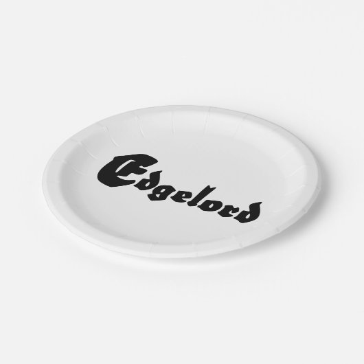 Assiettes En Carton Edgelord (Angle)