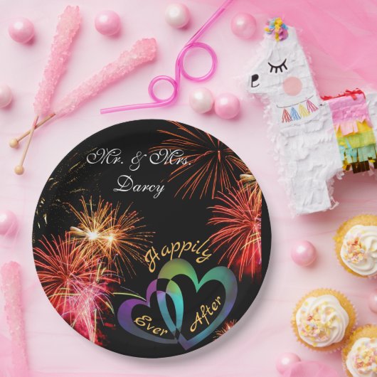 Assiettes En Carton Editable - Heureusement toujours après avec Firewo (Fête)