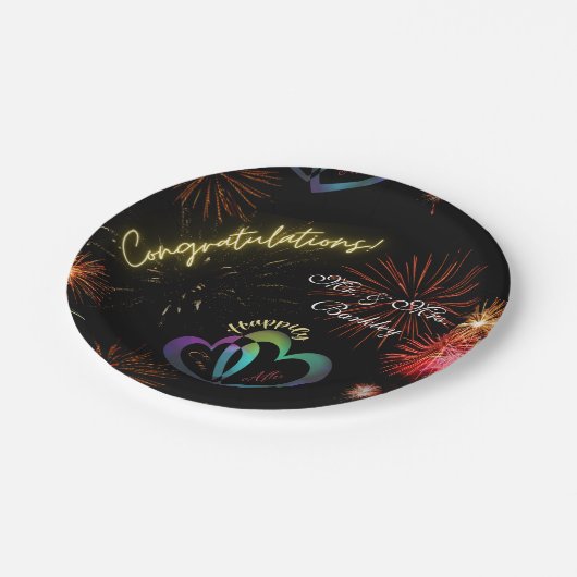 Assiettes En Carton Editable - Heureusement toujours après dans Firewo (Angle)