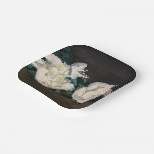 Assiettes En Carton Edouard Manet - Branche des pivoines blanches, sec (Angulaire)