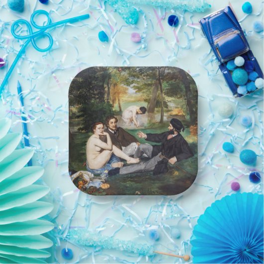 Assiettes En Carton Edouard Manet - Déjeuner sur l'herbe (Fête)