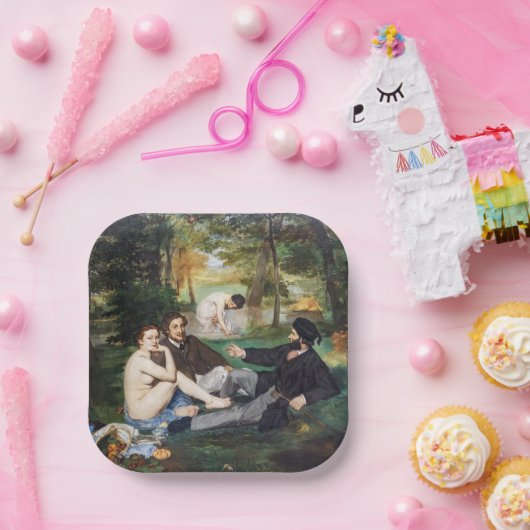 Assiettes En Carton Edouard Manet - Déjeuner sur l'herbe (Fête)