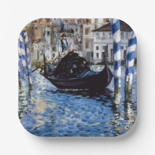 Assiettes En Carton Edouard Manet - Grand Canal, Venise
