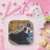 Assiettes En Carton Edouard Manet - Lady avec fans (Fête)
