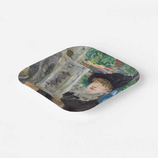 Assiettes En Carton Edouard Manet - Lecture Femme (Angulaire)