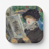Assiettes En Carton Edouard Manet - Lecture Femme (Recto)