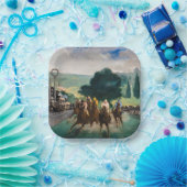 Assiettes En Carton Edouard Manet - Les courses à Longchamp (Fête)