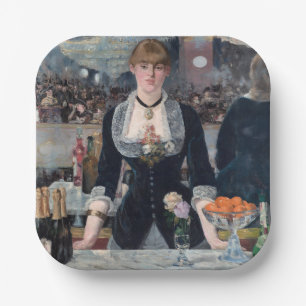 Assiettes En Carton Edouard Manet - Un bar aux Folies-Bergere