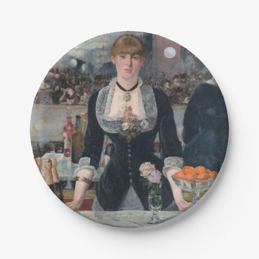 Assiettes En Carton Edouard Manet's A Bar (Devant)