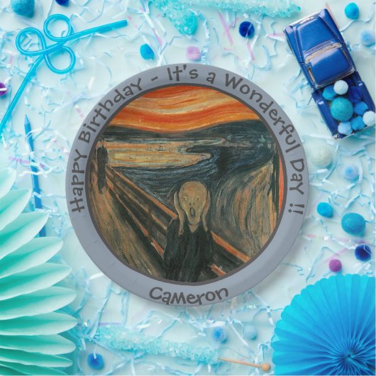 Assiettes En Carton Edvard Munch La Collection Scream Party Items (Fête)