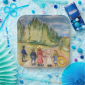 Assiettes En Carton Edvard Munch - La forêt Fairytale (Fête)