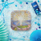 Assiettes En Carton Edvard Munch - Le Soleil 1911 (Fête)