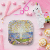 Assiettes En Carton Edvard Munch - Le Soleil 1911 (Fête)