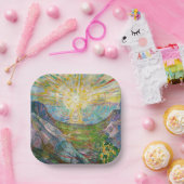 Assiettes En Carton Edvard Munch - Le Soleil 1916 (Fête)