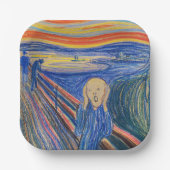 Assiettes En Carton Edvard Munch - The Scream 1895 (Recto)