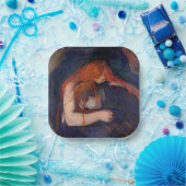 Assiettes En Carton Edvard Munch - Vampire / Amour et douleur (Fête)