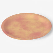 Assiettes En Carton Effet Cloud Storm élégant Orange (Angle)