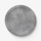 Assiettes En Carton Effet nuage tempête élégant Gris (Devant)