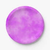 Assiettes En Carton Effet nuage tempête élégant Violet (Devant)