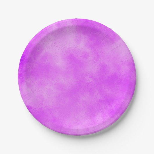 Assiettes En Carton Effet nuage tempête élégant Violet (Devant)