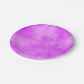Assiettes En Carton Effet nuage tempête élégant Violet (Angle)