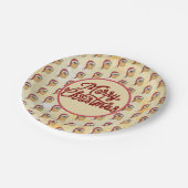 Assiettes En Carton Effraie de Noël (Angle)