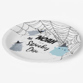 Assiettes En Carton Éffrayant | 1ère Plaques d'anniversaire | Blue Gho (Angle)