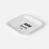 Assiettes En Carton Éffrayant | 1ère Plaques d'anniversaire | Rose min (Angulaire)