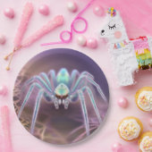 Assiettes En Carton Effrayant Araignée en 3D, (Fête)