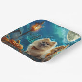 Assiettes En Carton Éffrayant d'Halloween de Poméranie (Angulaire)