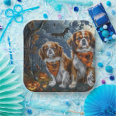 Assiettes En Carton Éffrayant d'Halloween en espagnol tibétain (Fête)