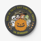 Assiettes En Carton Éffrayant Halloween Monster Cartographier ou trait (Devant)