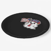 Assiettes En Carton Éffrayant, Halloween, Trick Ou Voter, J'Obtiens To (Angle)