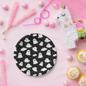 Assiettes En Carton Éffrayant mignon Halloween Ghost Nuageux Star Sky (Fête)