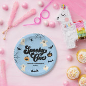 Assiettes En Carton Éffrayant One Blue Halloween 1er anniversaire (Fête)