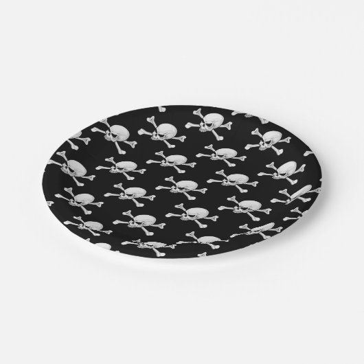 ASSIETTES EN CARTON ÉFFRAYANT SCARY SKELETON HALLOWEEN PARTY (Angle)