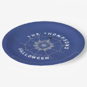 Assiettes En Carton Éffrayant Spider dans Spider Web (Angle)