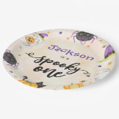 Assiettes En Carton Éffrayant Un Halloween 1er Anniversaire (Angle)