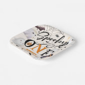 Assiettes En Carton Éffrayant Un Halloween 1er Anniversaire Fête Migno (Angulaire)