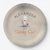 Assiettes En Carton Éffrayant Un Halloween premier anniversaire garçon (Devant)