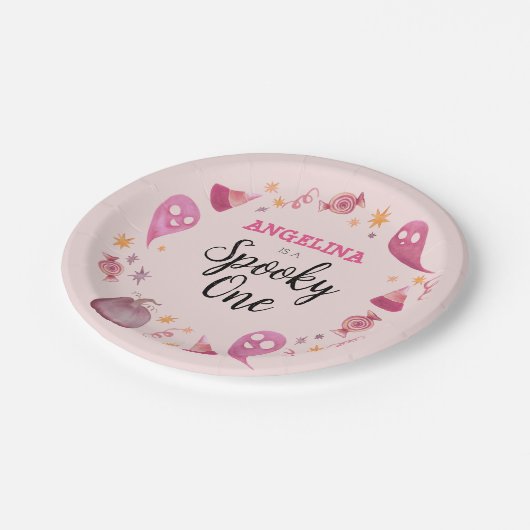 Assiettes En Carton Éffrayant Un Halloween Première fête d'anniversair (Angle)