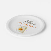 Assiettes En Carton Éffrayant Un Mignonne Halloween 1er Anniversaire (Angle)