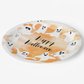 Assiettes En Carton Éffrayant un premier anniversaire d'Halloween (Angle)