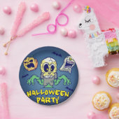 Assiettes En Carton Éffrayante fête d'Halloween (Fête)