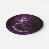 Assiettes En Carton Éffrayante Halloween chauves-souris et Pleine lune (Angle)