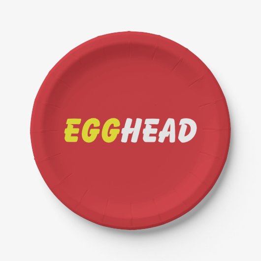 ASSIETTES EN CARTON EGGHEAD (Devant)