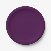 Assiettes En Carton Eggplant Purple Solid (Devant)