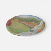 Assiettes En Carton Église dans la plaque à papier de pays (Angle)