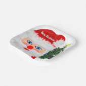 Assiettes En Carton Église de Santa Christmas (Angulaire)