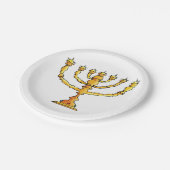 Assiettes En Carton Église Menorah (Angle)